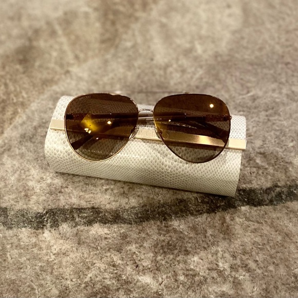 Jimmy Choo Brown Sunglasses - Picture 1 of 3